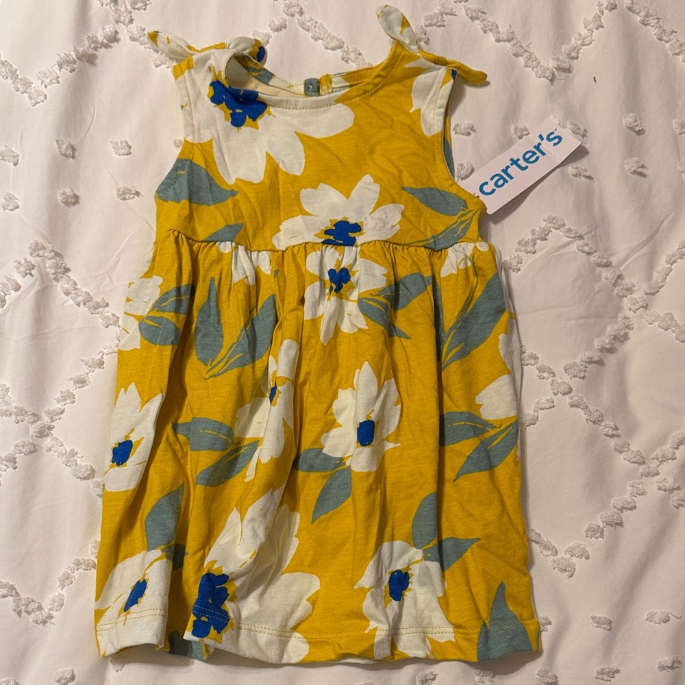 Carter's Yellow and Blue Floral Dress